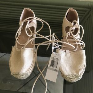 Nautica Lace-up Espadrilles Size 5.5